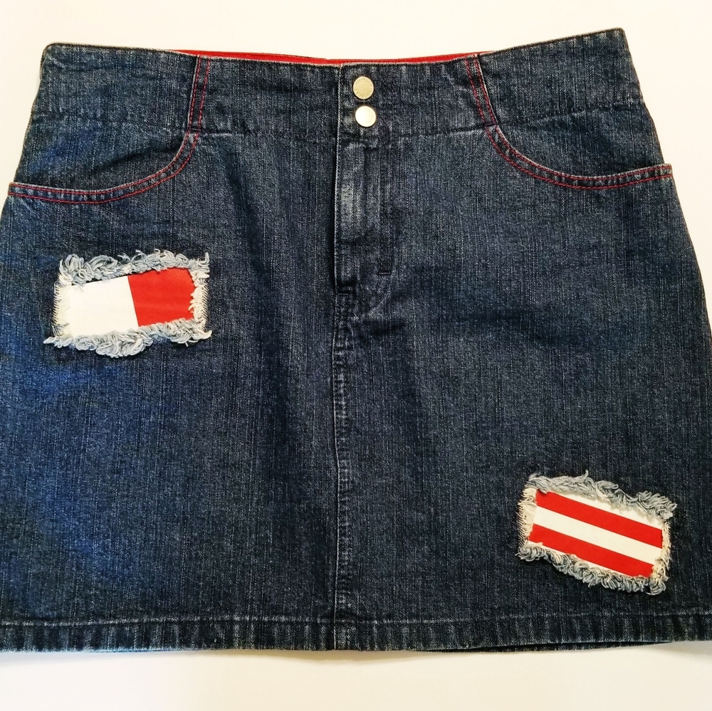 Tommy Hilfiger Americana Jean Skirt Size 8